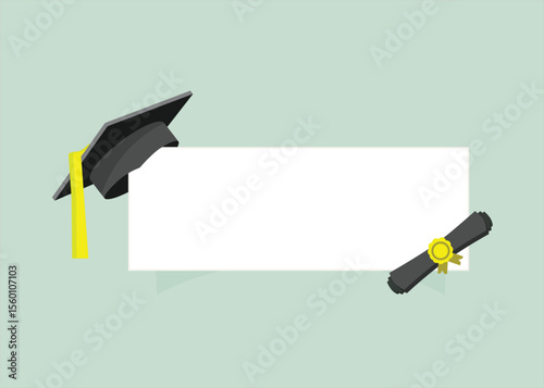 Banner graduation cap
