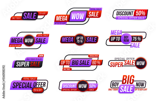 PNG banner with flash sale ribbon red label price discount super offer background sticker vector badge best promo shopping collection scroll layout flier gift final sign stroke black now

