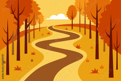 road in the forest