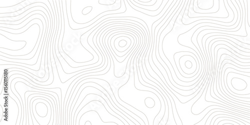 White wave paper curved reliefs abstract background. Vector geographic contour map, Abstract topographic contours map background, Topography map background. 