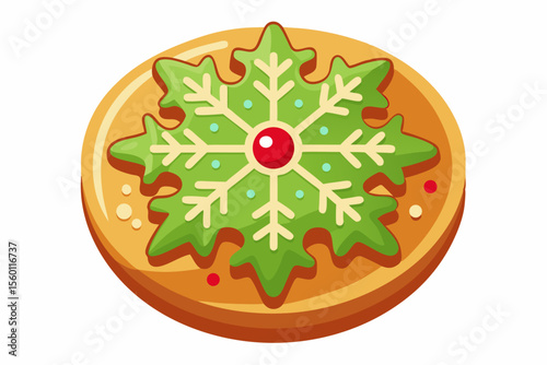 Christmas cards, winter recipe books, seasonal packaging, and digital or print projects related to Christmas baking or sweets.