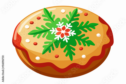 Christmas cards, winter recipe books, seasonal packaging, and digital or print projects related to Christmas baking or sweets.