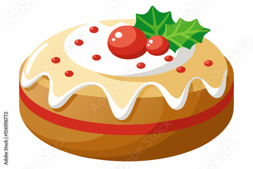 Christmas cards, winter recipe books, seasonal packaging, and digital or print projects related to Christmas baking or sweets.