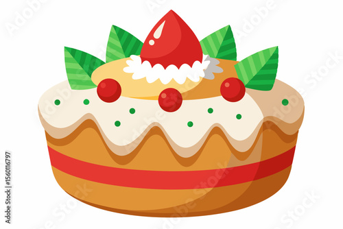 Christmas cards, winter recipe books, seasonal packaging, and digital or print projects related to Christmas baking or sweets.