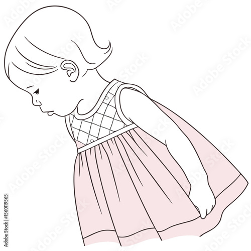 A sweet baby dress with a smocked bodice detail, perfect for classic charm and comfortable wear on a white background.
