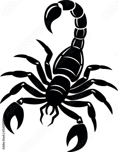 Black Scorpion Vector Illustration