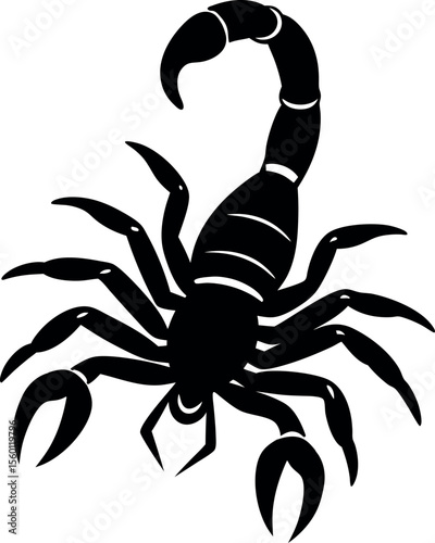 Black Scorpion Vector Illustration
