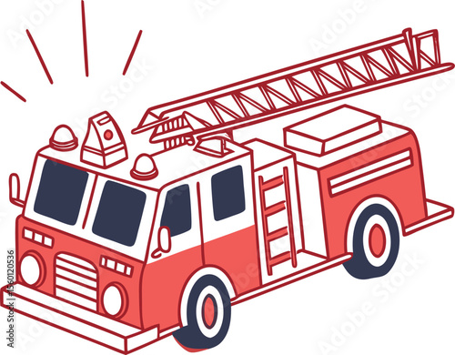 fire truck vector illustration