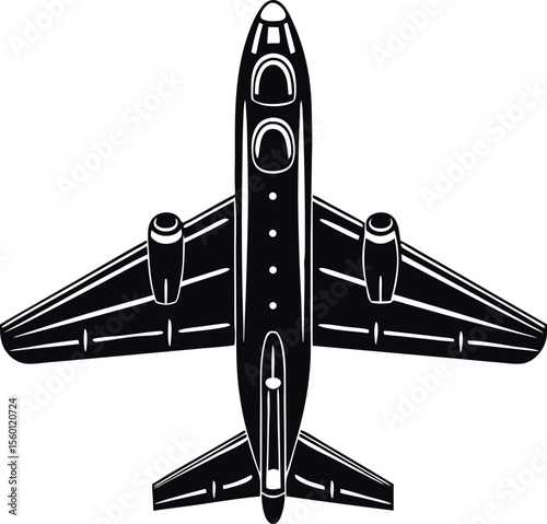 vector illustration of airplane