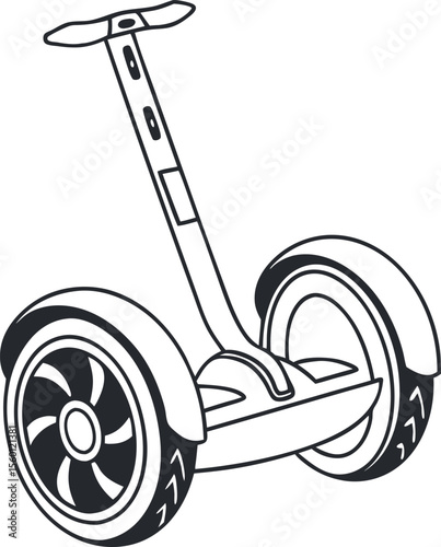  Segway vector icon minimal design