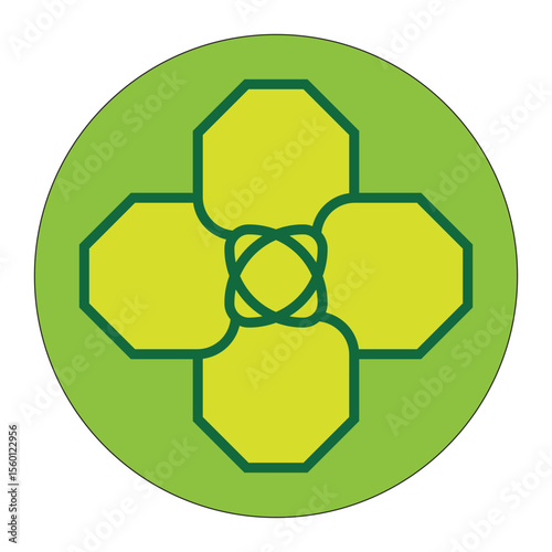 Digital illustration of white first aid cross logo