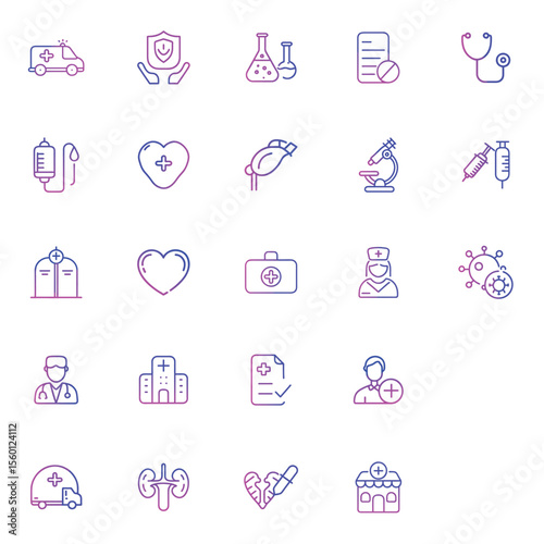 Medical icon set