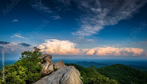 majestic clouds over afton mountain charlottesville virginia scenic landscape photography