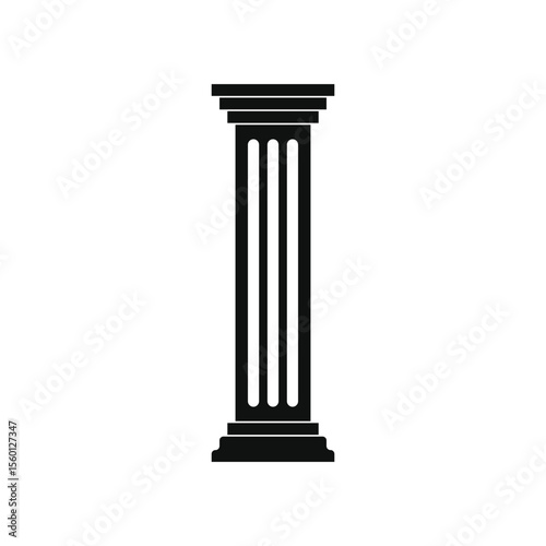 pillar icon column logo vector design template