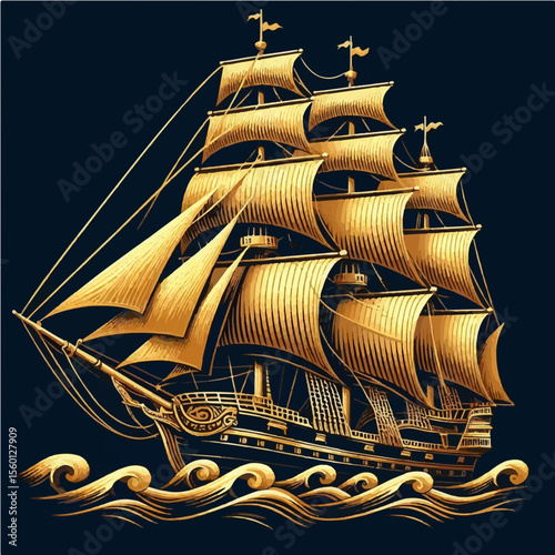 ship on the sea