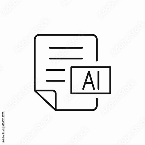ai file icon sign vector