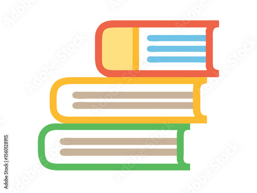 Open book with graduation cap, symbolizing academic success. A stylized illustration of an open book, resting on a surface, with a graduation cap placed atop and tassel hanging. 