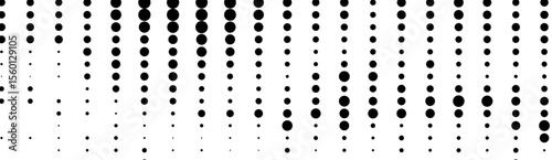 Black and white halftone texture. Abstract monochrome background