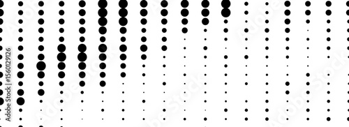 Black and white halftone texture. Abstract monochrome background