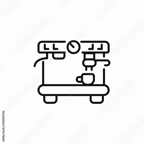 coffee machine icon sign vector