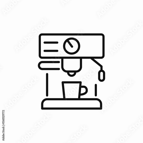 coffee machine drink coffee icon sign vector