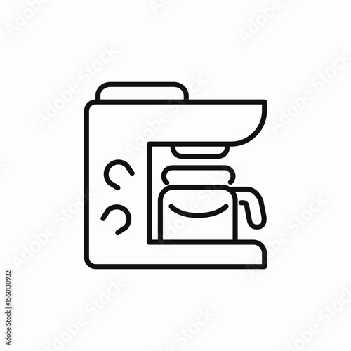 home coffee machine icon sign vector