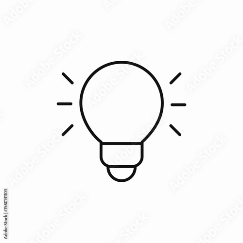light bulb icon sign vector