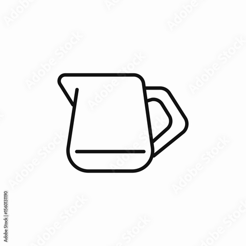 milk jar coffee icon sign vector
