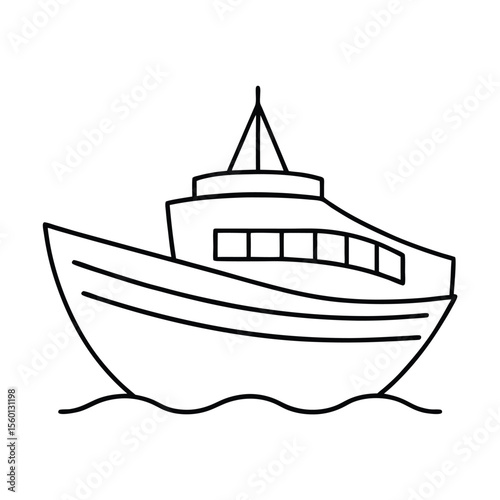Boat Coloring Page for Kids – Fun and Easy Nautical Adventure