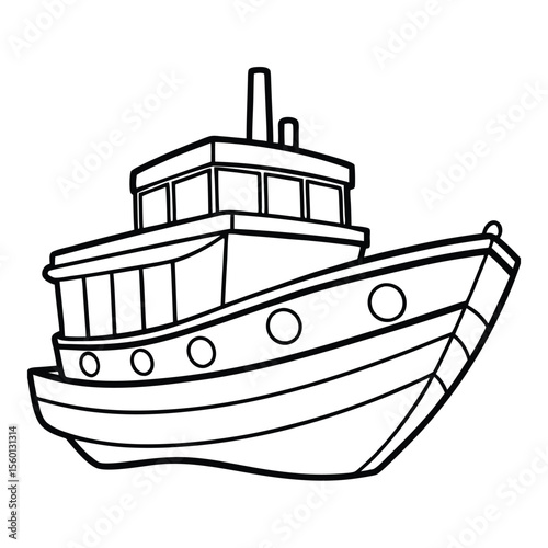 Boat Coloring Page for Kids – Fun and Easy Nautical Adventure