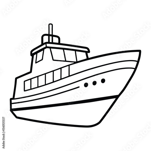 Boat Coloring Page for Kids – Fun and Easy Nautical Adventure