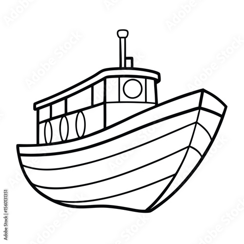 Boat Coloring Page for Kids – Fun and Easy Nautical Adventure