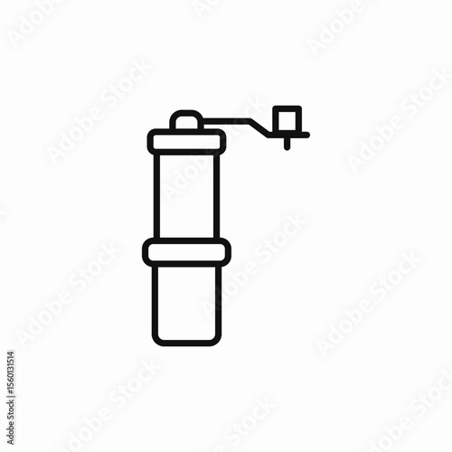 pepper grinder icon sign vector