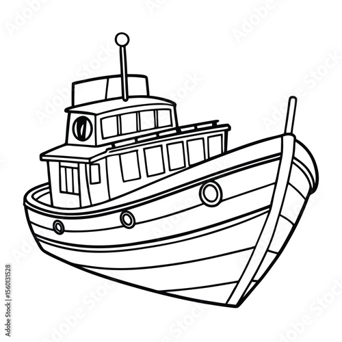 Boat Coloring Page for Kids – Fun and Easy Nautical Adventure