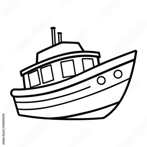 Boat Coloring Page for Kids – Fun and Easy Nautical Adventure