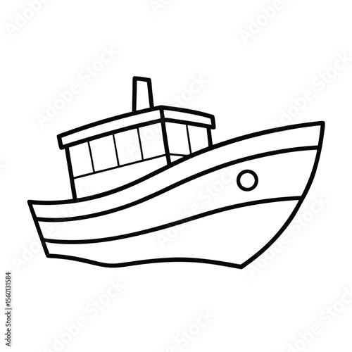 Boat Coloring Page for Kids – Fun and Easy Nautical Adventure