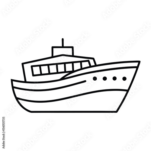 Boat Coloring Page for Kids – Fun and Easy Nautical Adventure