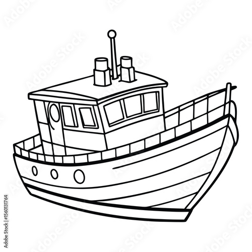 Boat Coloring Page for Kids – Fun and Easy Nautical Adventure