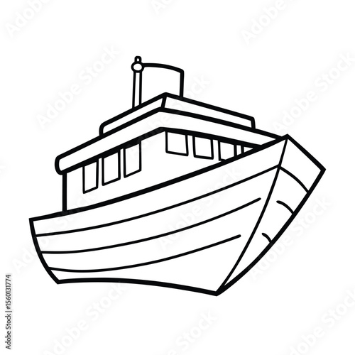 Boat Coloring Page for Kids – Fun and Easy Nautical Adventure
