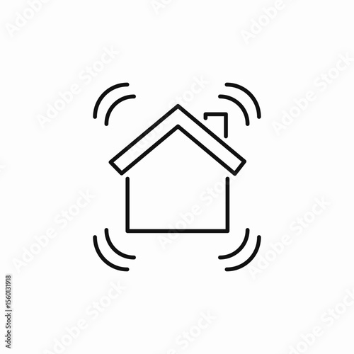 smart home icon sign vector