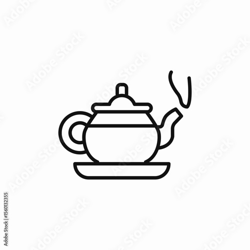 teapot kettle icon sign vector