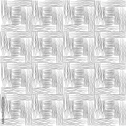 Modern abstract seamless geometric pattern design, line texture on white background, Modern line art illustration, Abstract floral wallpaper.