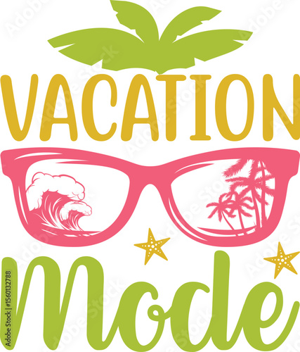 vacation mode, summer svg design