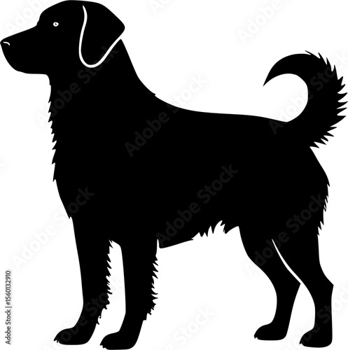 dog silhouette vector