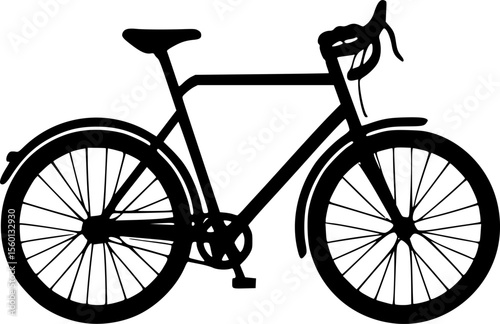 silhouette of a bicycle