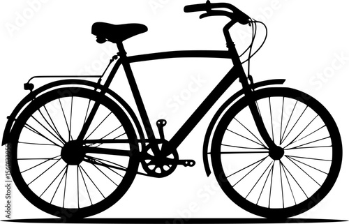 silhouette of a bicycle