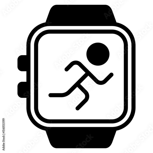 Fitness Tracker outline mixed icon