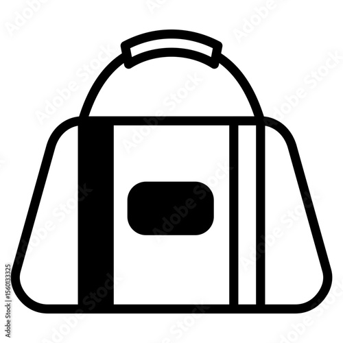 Gym Bag outline mixed icon