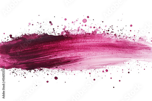 Abstract Crimson Brush Stroke Art Splatter Painting Artistic Design Grunge Texture Modern Art Ink