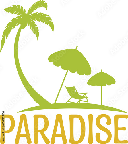 paradise, summer svg design